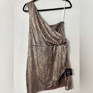 Lulu’s Gold & Mauve Mini Dress